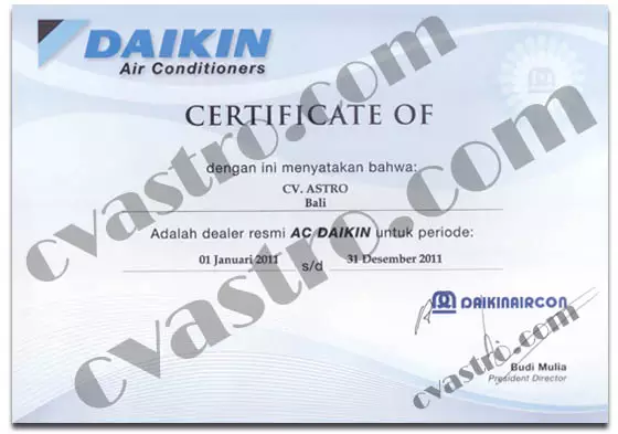 Sub Dealer Resmi AC Daikin